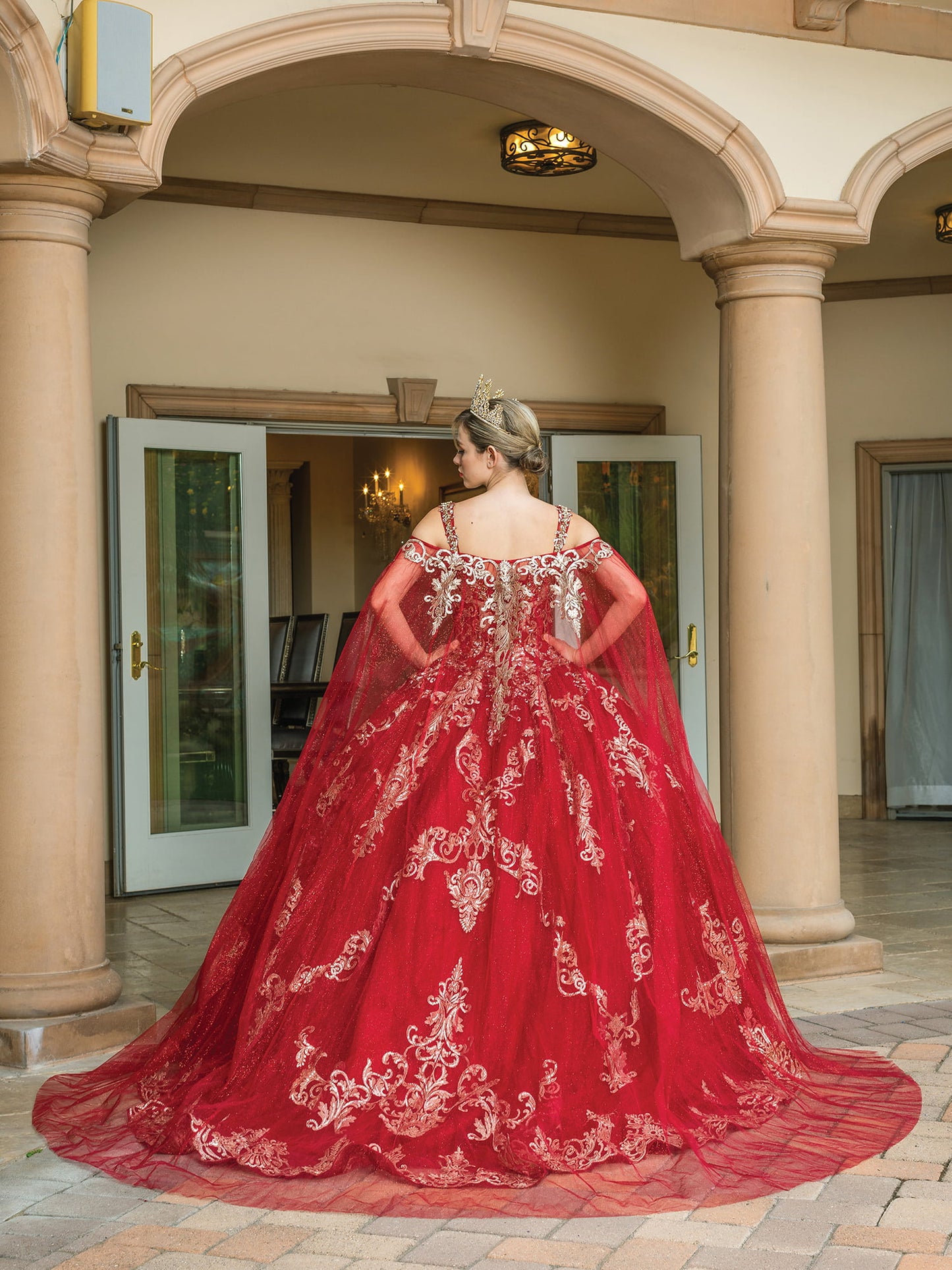 DQ25-1651 EMBROIDERED BODICE WITH CRYSTAL ACCENTS