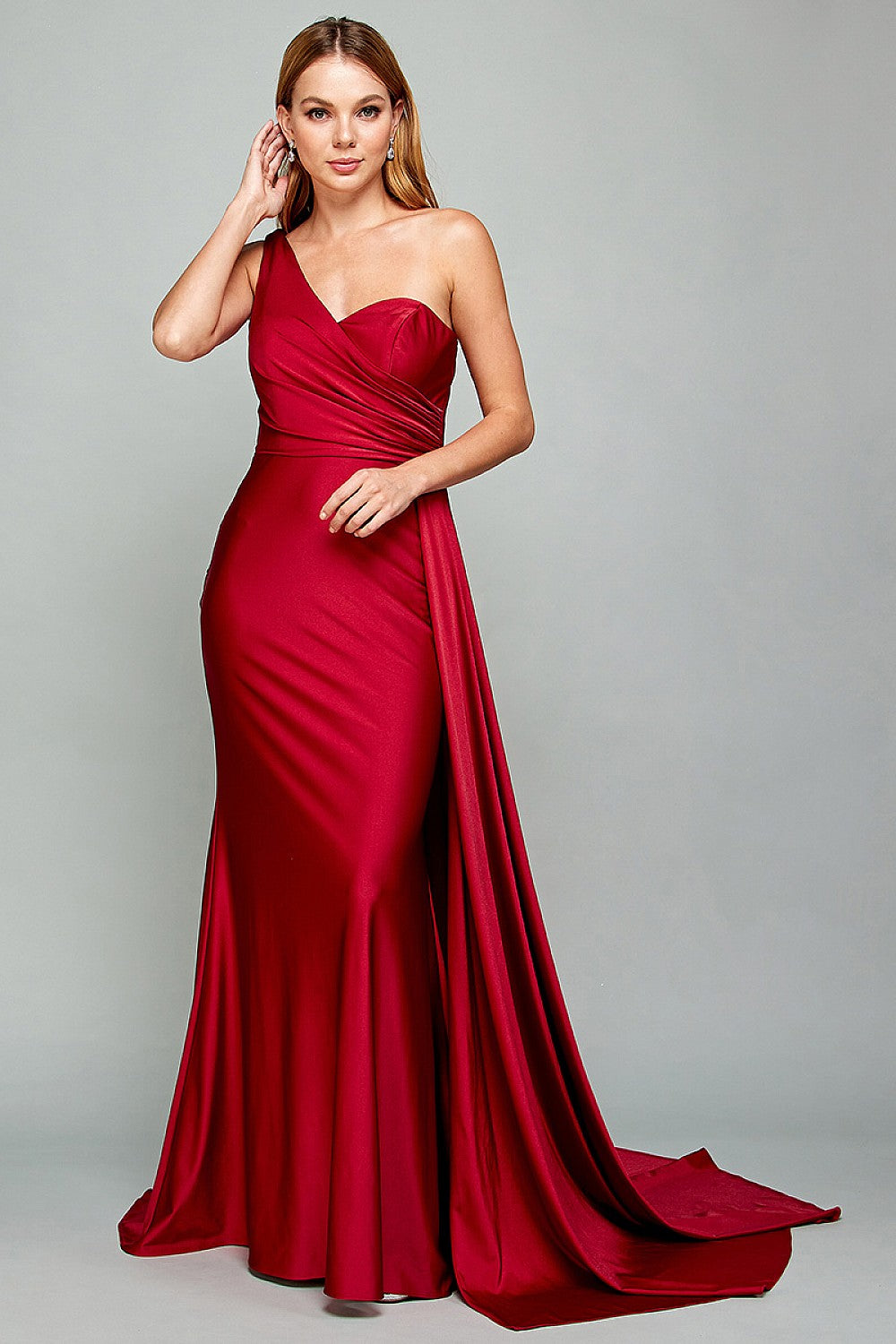 ADORA-3020 ONE SHOULDER SIDE SASH
