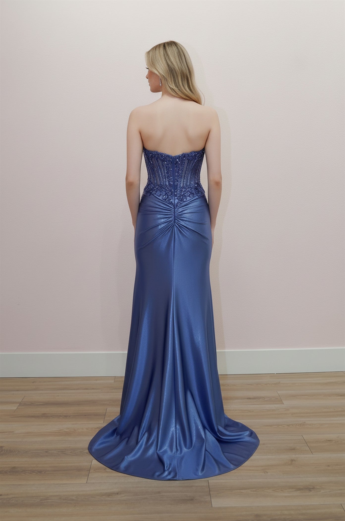 NOX26-E1902 SWEETHEART NECKLINE FULL SHINY SEQUINED AND BEADED BODICE