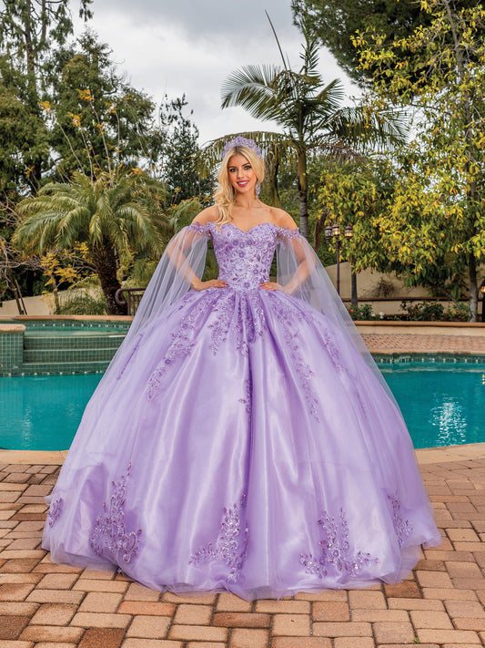 DQ25-1812 CLASSIC ELEGANCE GOWN WITH OPULENT EMBROIDERY