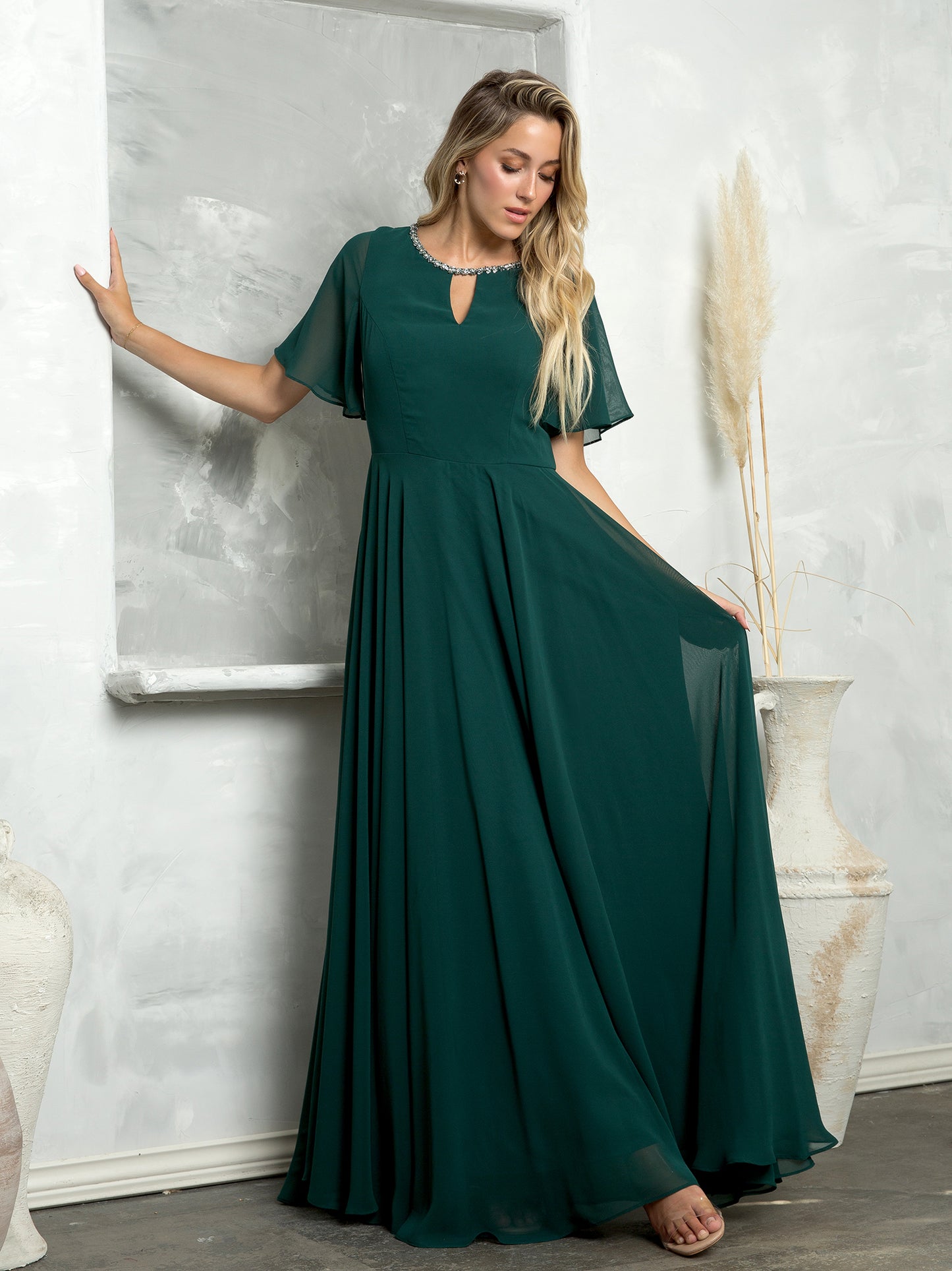 EA24-3468 Chiffon gown