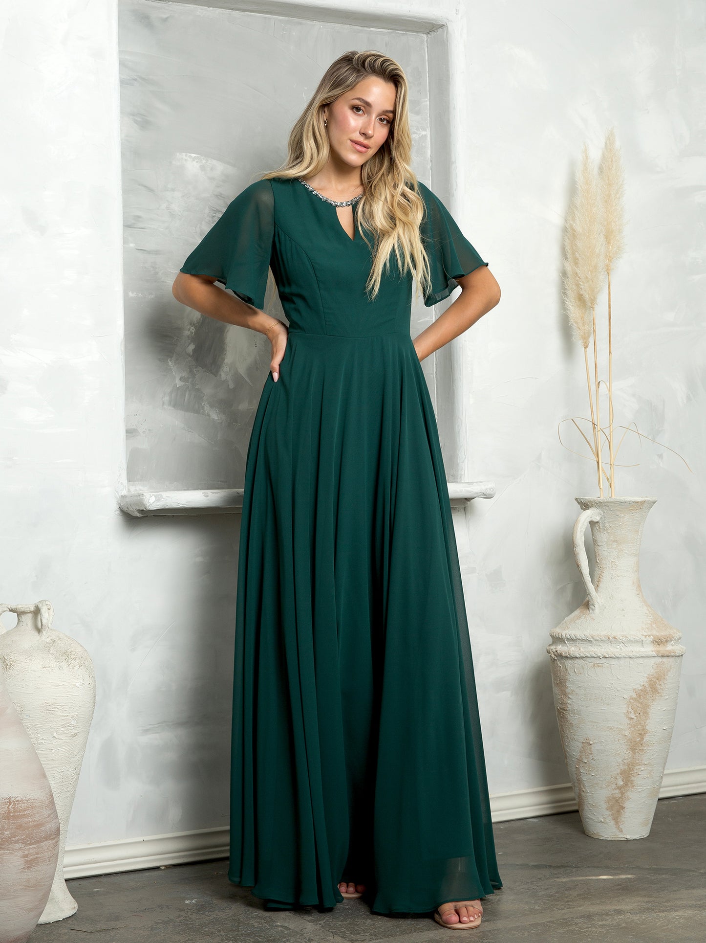 EA24-3468 Chiffon gown