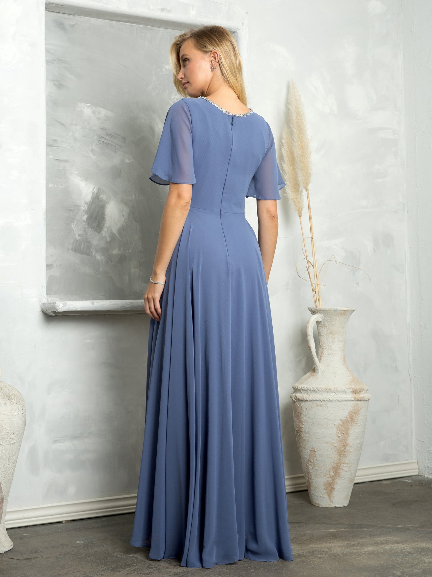 EA24-3468 Chiffon gown