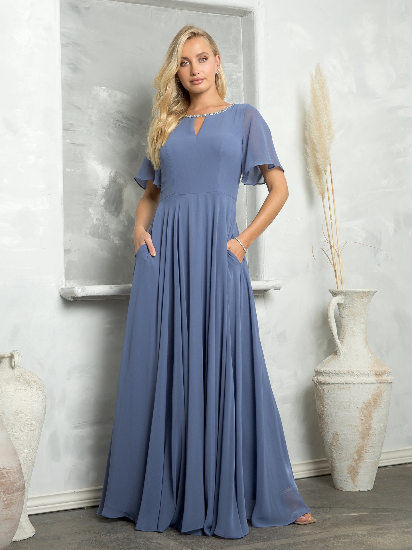 EA24-3468 Chiffon gown