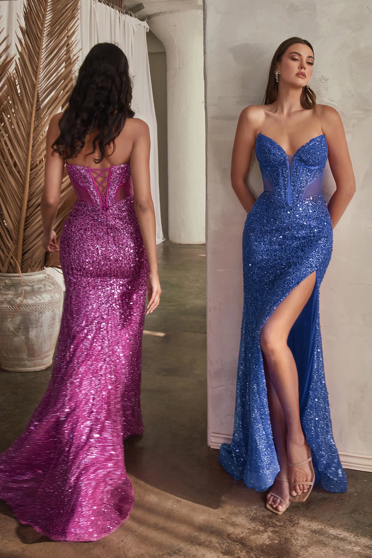 CD24-CD0227 EMBELLISHED STRAPLESS GOWN