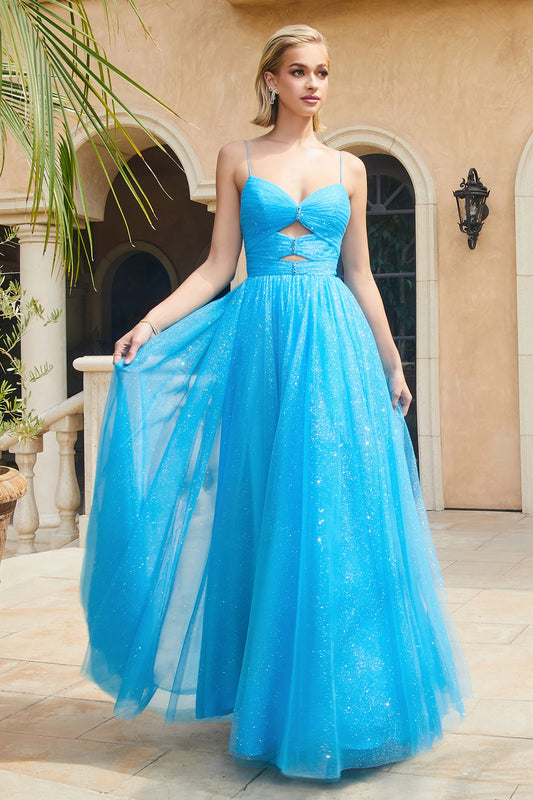 CD24-CR871 LAYERED TULLE BALL GOWN